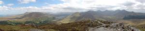 Connemara National Park (4/5), výhled z vrcholu Diamond Hill